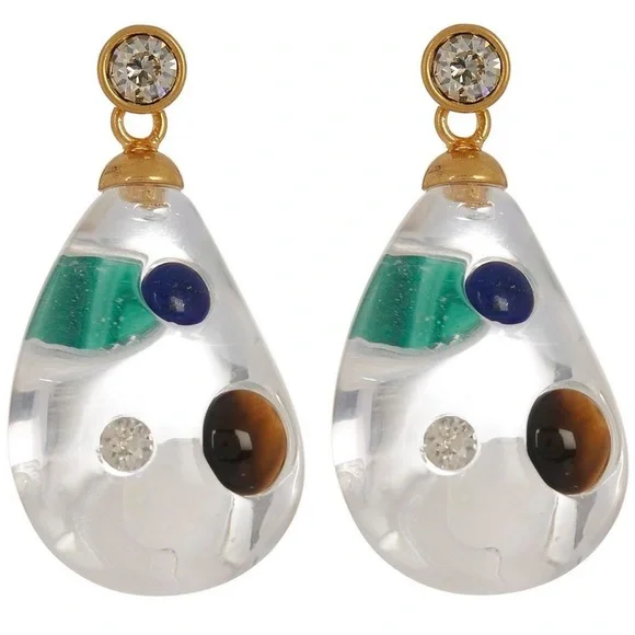 baroque crystal earrings - Picture 1 of 6